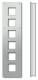 TCS ZAU2006-0030 Frontplatte UP-Kasten für 6 AMI-Modul