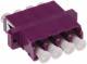 ZVK EasyLan SLVZAM22QPEV fiber optic coupling LC-Quad standard OM4 heather violet