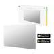 Avanca International BV HBHP-0413 Hombli smartes Infrarot Glas Heizpanel 600W Spiegel