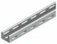 Niedax RL35.050F gutter RL 35.050 F, hot-dip galvanized with connector