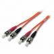 VDE-Kabel O6013.3 LWL-2-Faser-Patchkabel 3mtr.ST-ST, 50/125um,OM2