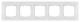 Siemens 5TG12051 DELTA miro glass frame 5 times real, ial glass white 374x90mm