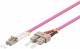 Goobay 95946 LWL Kabel, Multimode (OM4) Violett - LC-Stecker (UPC) / SC-Stecker (UPC)