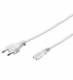 Goobay 93988 Power cable 5 m, white - Euro connector (Type C CEE 7/16)> Device socket C7