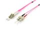 Equip fiber optic patch cable LC->SC 1.00m multimode duplex OM4 vi polybag