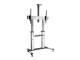 Equip floor stand 152,4 cm ( 60 inch )-254 cm ( 100 inch )/1TFT 100kg 2 shelves height sw