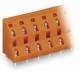WAGO 736-804 double-decker terminal strip for circuit boards 0.08-2.5 mm² orange