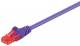 Goobay 95597 CAT 6 Patchkabel, U/UTP, Violett - CCA Kupfergemisch