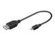 Goobay 95194 USB 2.0 Hi-Speed Adapter - USB 2.0-Buchse (Typ A) > USB 2.0 Micro-Stecker (Typ B)