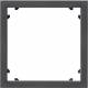 Gira 028328 028 328 adapter frame 45x45 square w., System 55 anthracite