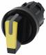 Siemens 3SU10022BN300AA0 toggle switch illuminated 22mm round yellow
