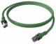 ZVK EasyLan CPP1OGCGCG0075 DualBoot Push Patch Cable Cat.6 Kl.EA shielded green 7.5m