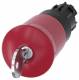 Siemens 3SU10001HR200AA0 emergency stop mushroom, pushbutton 22mm round red m.CES