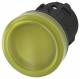 Siemens 3SU10016AA300AA0 indicator, 22mm round yellow lens smoothly