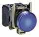 Schneider Electric XB4BVG6 XB4-BVG6 blue indicator lights, with LED module 120v