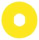 Schneider Electric ZBY9101 display sign ZBY-9101, E-stop, round 60 mm yellow without text