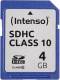 Intenso International 3411450 Intenso 4GB SDHC Class 10 Secure Digital Card