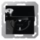 Jung A1520BFKLSLSW SCHUKO Steckdose Klappdeckel Schloss Serie A schwarz