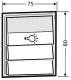 Erwin Renz 97-9-85275.9016 Renz Tastenmodul 2006 ws 75x80 mit 1Licht-/2Klingeltaster