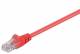 Goobay 68613 CAT 5e Patchkabel, U/UTP, Rot - CCA Kupfergemisch