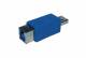 Patchkabel USB3.0, Zubehör Adapter, A(St)/B(Bu), blau
