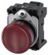Siemens 3SU1106-6AA20-3AA0 Leuchtmelder 22mm rund rot Linse glatt AC 230V