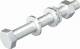 OBO Bettermann 6418248 OBO SKS 10x80 VA4401 Sechskantschraube V4A Mutter 