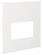 HAGER L92329016 TEH Blende 2-fach R7 für UP-Ei Rahmen PVC zu FB Oberteil 230mm