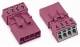 WAGO 890-294 Stecker ohne Zugentlastungsgehäuse 4p 0.25-1.5qmm pink