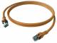 ZVK EasyLan CPP1OOAOAO0010 DualBoot Push Patch Cable Cat.6A shielded orange 1.0m