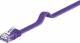 Goobay 96405 CAT 6 Flach-Patchkabel, U/UTP, Violett - Kupfermaterial