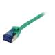 Patch cable RJ45, CAT6A 500Mhz, 0.25m, green, U/FTP, slimline round d=3.8mm, TPE (Superflex), AWG32, Synergy 21