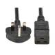 Eaton Power Quality POWER CABLE BS1363 TO C19