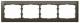 Legrand 771204 LEG frame 4-fold horizontal Galea dark bronze 
