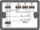 WAGO 899-632/138-000 Verteilerbox Stromstoßschaltung mit Relais DURCHGANG 3p
