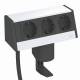 OBO Bettermann 6116936 OBO DB-1B3 D3S Deskbox with fastening clamp Alu alu 