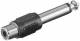 Goobay 11118 Audio Adapter - jack 6.35mm connector (2-pin, mono)> RCA jack
