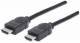 MANHATTAN 323239 High Speed HDMI-Kabel mit Ethernet-Kanal HEC, ARC, 3D, 4K@30Hz, HDMI-Stecker auf HDMI-Stecker, geschirmt, schwarz, 5 m