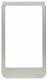 Berker 13202104 design frame round large version. Matted stainless steel