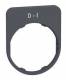 Schneider Electric ZBYFP2178C0 Schneider label holder 40x50mm, with label 0-I