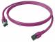 ZVK EasyLan CP1KVBVBV0100 FlexBoot Cat.6 patch cable shielded violet 10m