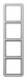 Jung CD584WULG CD 584 WU LG frame waagr. / Senkr.K. C, CD500 4x light gray