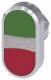 Siemens 3SU10513AB420AA0 double push button illuminated 22mm round green red