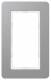 Berker 13096074 frame 1-fold Q.7 large cut-out aluminum blasted