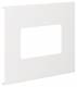 HAGER L91929016 TEH Blende 2-fach R7 für UP-Ei Rahmen PVC zu FB Oberteil 190mm