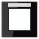 Jung AC581BFNASW frame 1-fold label field broken. A creation black