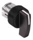 Schneider Electric ZB4BJ57 Schneider Wahlschalter 3St. 45° M=rast. L+R=tast. Knebel lang sw Ring sw