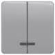 Siemens 5TG7938 DELTA profil silver rocker m, for button 2 times for button 2 times
