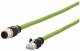 Metz Connect 142M4D15150 BTR Verbindungsleitung M12-RJ45 4-polig D-kodiert AWG 26 15m