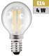 LED Filament Tropfenlampe McShine ''Filed'', E14, 4W, 470lm, warmweiß